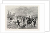 General Crook's Camp at Whitewood Creek: Bringing in a Wounded Soldier on a Travau, the Sioux War, United States by Anonymous