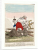 A Member of the Third Estate, Possibly a Woman, Kneeling on Top of a Fallen Friar, Cutting Wooden Branches or Horns from His Head by Anonymous