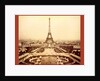 Eiffel Tower and Champ De Mars Seen from Trocadéro Palace, Paris Exposition, 1889 by Anonymous