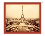 Eiffel Tower and Champ De Mars Seen from Trocadéro Palace, Paris Exposition, 1889 by Anonymous