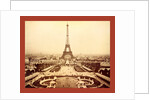 Eiffel Tower and Champ De Mars Seen from Trocadéro Palace, Paris Exposition, 1889 by Anonymous