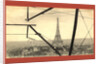 An Aerial View of the Eiffel Tower in Paris, Seen Through the Framework of a Biplane, France, Between 1904 and 1914 by Anonymous