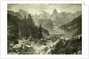 Austria Mountains 1891 by Anonymous