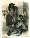 Slovenia Gypsy and Farmer 19th Century by Anonymous