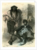 Slovenia Gypsy and Farmer 19th Century by Anonymous