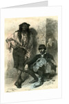 Slovenia Gypsy and Farmer 19th Century by Anonymous