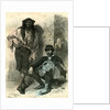 Slovenia Gypsy and Farmer 19th Century by Anonymous