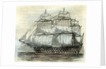 Ocean Ship 18th Century UK by Anonymous