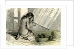 Conibos Woman Weaving 1869 Peru by Anonymous