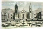 Arequipa Square and Cathedral 1869 Peru by Anonymous