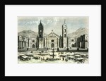 Arequipa Square and Cathedral 1869 Peru by Anonymous