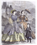The Paris Fashions for June Child 1860 by Anonymous