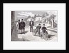 Bicycles in the Garden of the Tuileries Paris 1869 by Anonymous