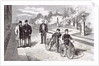 Bicycles in the Garden of the Tuileries Paris 1869 by Anonymous