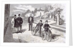 Bicycles in the Garden of the Tuileries Paris 1869 by Anonymous