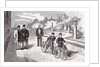 Bicycles in the Garden of the Tuileries Paris 1869 by Anonymous