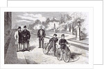 Bicycles in the Garden of the Tuileries Paris 1869 by Anonymous