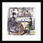 Governess and Boy at the Restaurant 1873 by Anonymous