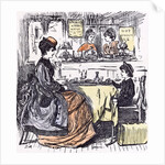 Governess and Boy at the Restaurant 1873 by Anonymous