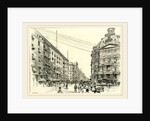 Broadway, showing Astor house and the post office, US, 19th century by Anonymous