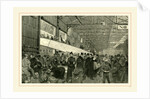 New York, 1891, Custom officers examining the baggage. Arrival of a steamer by Anonymous