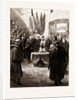Opening Of The New Merchant Taylors' Schools By The Prince And Princess Of Wales, 1875: The Archbishop Of Canterbury Offering Up A Prayer by Anonymous