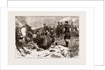 The Civil War In Spain, 1875: Alphonsist Troops At Dinner In The Camp On Mount Esquinza by Anonymous