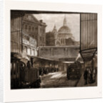 A Peep At St. Paul's And the Times Office From Underground, London by Anonymous