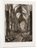Restored Choir Of Rochester Cathedral During The Opening Service, UK by Anonymous