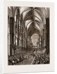 Restored Choir Of Rochester Cathedral During The Opening Service, UK by Anonymous