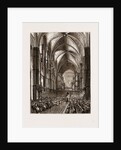 Restored Choir Of Rochester Cathedral During The Opening Service, UK by Anonymous