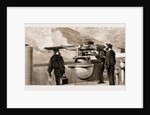 Our Mediterranean Fleet: Practice With The Nordenfeldt Gun On Board H.M.S. Monarch, 1881 by Anonymous
