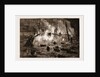 Burning Of The French Ironclad richelieu At Toulon, France by Anonymous
