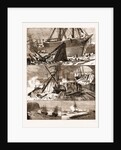 The Great Snowstorm And Gale, Wrecks On The Coast by Anonymous