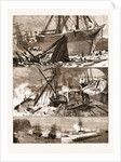 The Great Snowstorm And Gale, Wrecks On The Coast by Anonymous