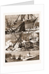 The Great Snowstorm And Gale, Wrecks On The Coast by Anonymous