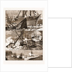 The Great Snowstorm And Gale, Wrecks On The Coast by Anonymous