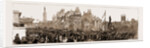 The Stephenson Centenary Celebration At Newcastle-on-tyne: The Cart-horse Procession: The Armstrong Gun Passing The Stephenson Monument, Newcastle by Anonymous