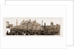 The Stephenson Centenary Celebration At Newcastle-on-tyne: The Cart-horse Procession: The Armstrong Gun Passing The Stephenson Monument, Newcastle by Anonymous