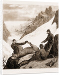 Sport In Kashmir: Skinning A Snow Bear, 1881 by Anonymous
