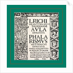 Ulrich von Hutten. Paris, 1519 by Anonymous