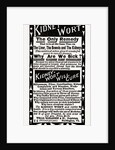 Kidney Wort, 1880, USA by Anonymous