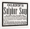 Glenn's Sulphur Soap, 1880, USA by Anonymous