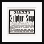 Glenn's Sulphur Soap, 1880, USA by Anonymous
