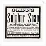 Glenn's Sulphur Soap, 1880, USA by Anonymous