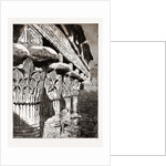 Capitals And Architrave of the Temple At Esneh, 1880, Egypt by Anonymous