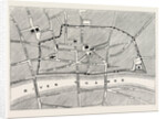 Part of Modern London, Map, Showing the Ancient Wall by Anonymous