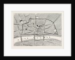 Part of Modern London, Map, Showing the Ancient Wall by Anonymous