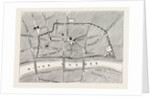 Part of Modern London, Map, Showing the Ancient Wall by Anonymous