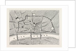 Part of Modern London, Map, Showing the Ancient Wall by Anonymous